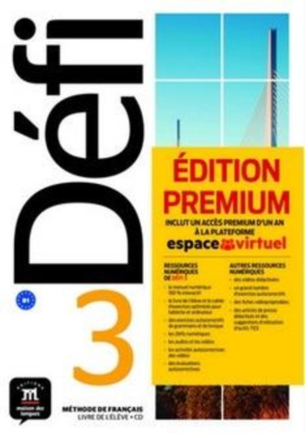 Defi 3. Podręcznik + CD + kod premium do języka francuskiego