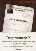 Departament X MBP w latach 1949 - 1954