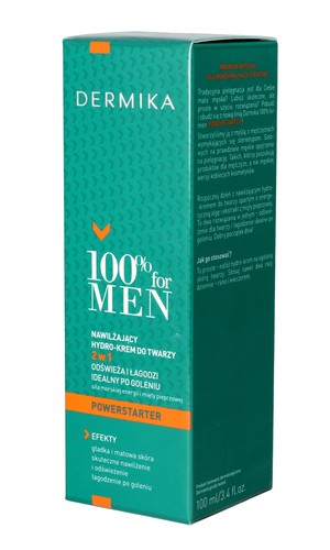 Dermika 100% for Men 2 w 1 Nawilżający hydro-krem do twarzy