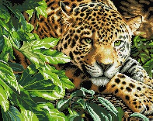 Diamentowa Mozaika Jaguar 40x50cm