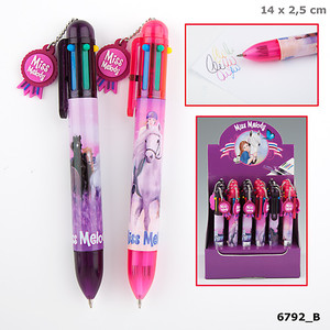 Długopis 6 kolorowy Miss Melody (fioletowy)