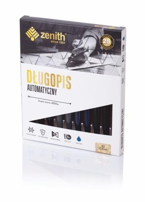 Długopis automatyczny Zenith 12 Color line - box 10 sztuk, mix, cena za 1 szt