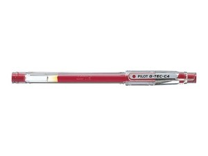 Długopis żelowy G-Tec-C4 Extra Fine Pilot (czerwony)