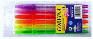 Długopisy fluo 6 kolorów