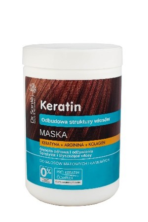 Keratin Hair Maska odbudowująca do włosów łamliwych i matowych Maska odbudowująca do włosów łamliwych i matowych