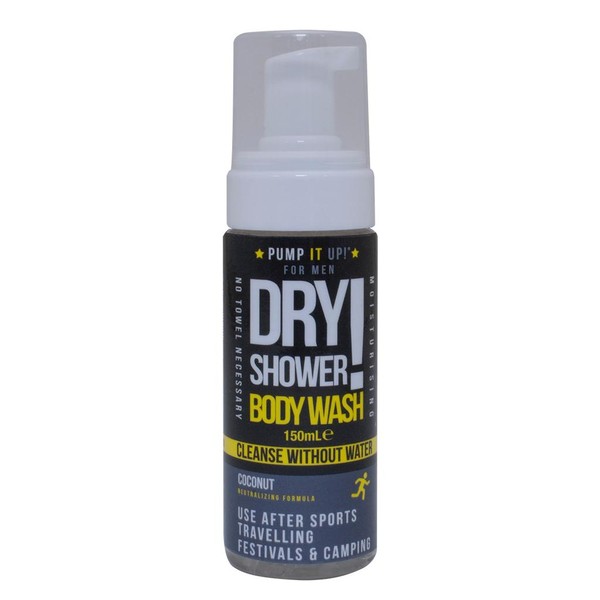 Dry Shower Body Wash Men Coconut Sucha pianka do mycia ciała i rąk