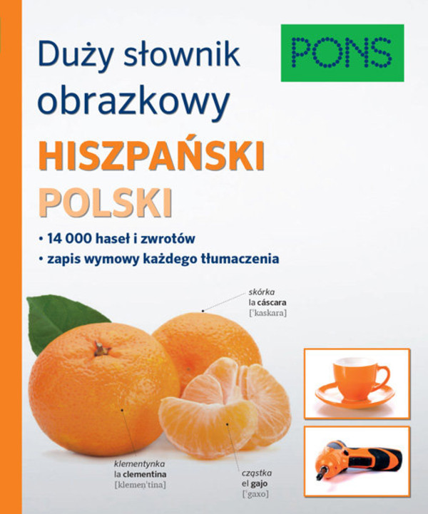 PONS Duży słownik obrazkowy Hiszpański Polski Pons