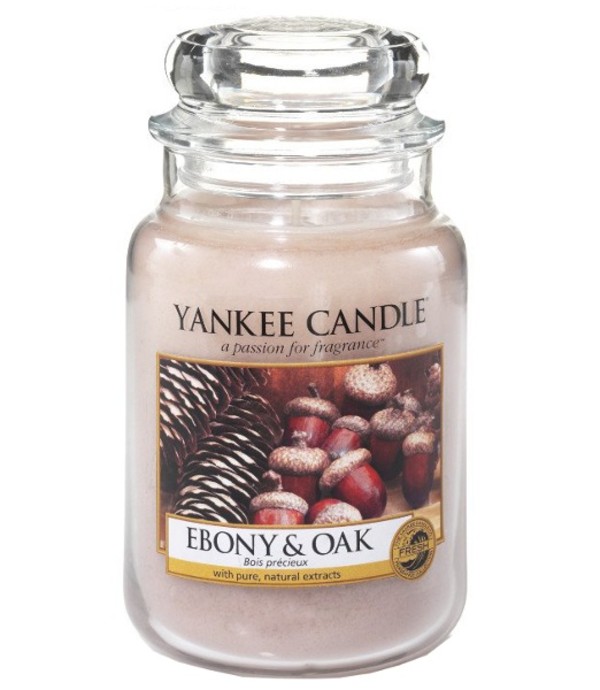 Ebony & Oak Duża świeca zapachowa w słoiku
