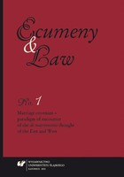 Ecumeny and Law 2013, No. 1: Marriage covenant - paradigm of encounter of the de matrimonio thought of the East and West - 09 Situation of Canonical, Mixed Catholic-Orthodox Marriages in Slovakia in the Historical and Cont