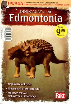 Edmontonia Dinozaury cz.20 Książka + figurka
