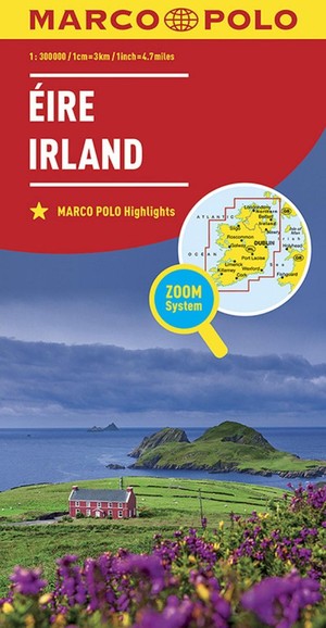 Eire Irland Road and city map / Irlandia Mapa samochodowa + plany miast (Marco Polo) Skala 1:300 000