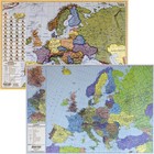 Europa mapa polityczna i kodów pocztowych - podkładka na biurko