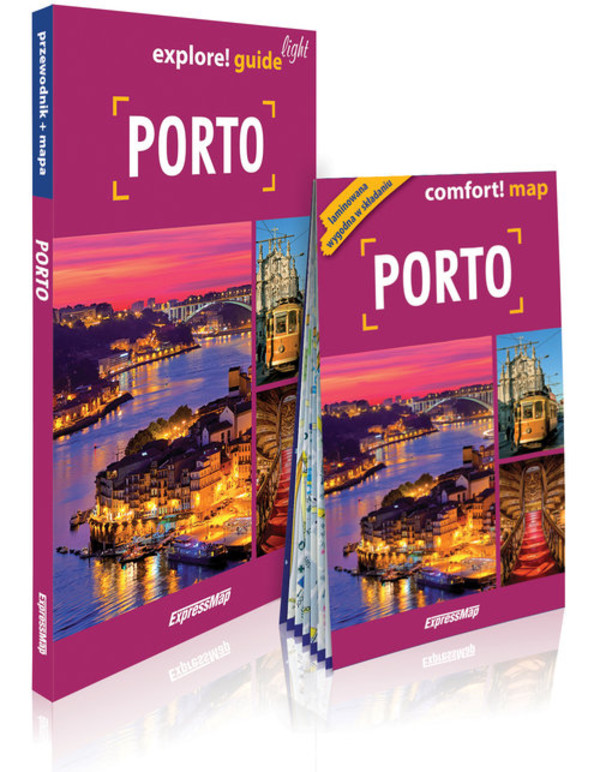 Porto Explore! guide light (przewodnik + mapa) 2w1: Przewodnik + mapa