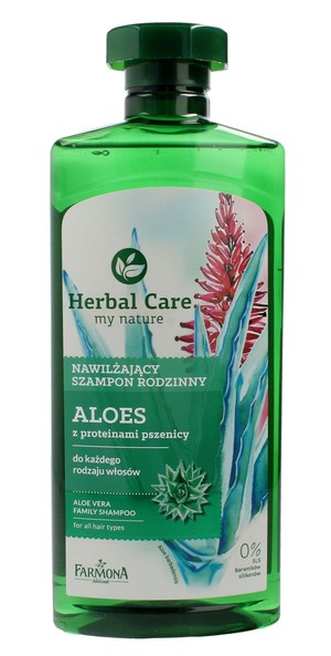 Herbal Care Aloes Szampon rodzinny nawilżający