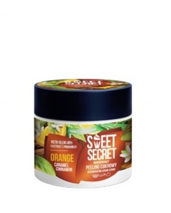 Sweet Secret Pomarańcza z Karmelem i Cynamonem Regenerujący peeling cukrowy