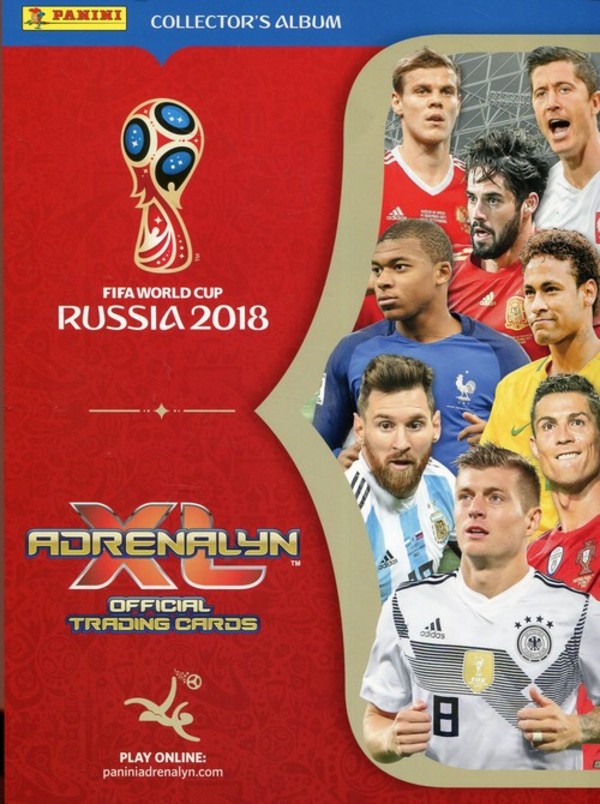 Karty FIFA - World Cup Russia Adrenalyn XL album kolekcjonera 2018