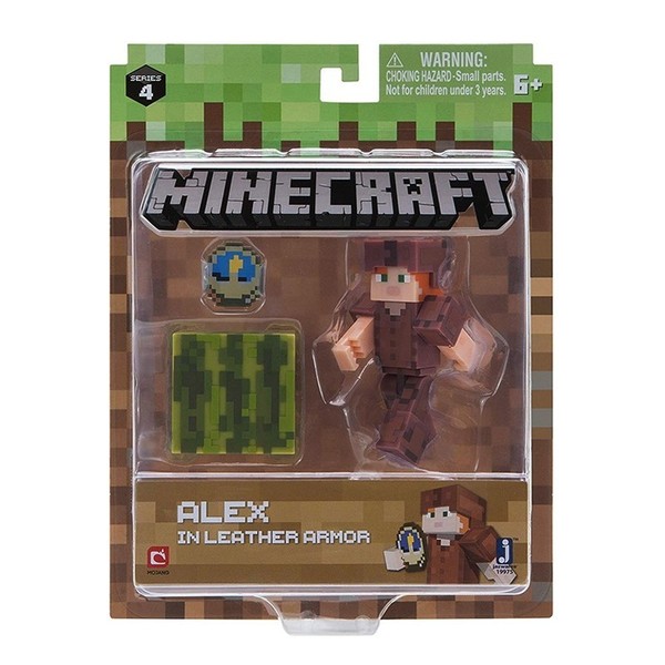 Figurka Minecraft - Alex w skórzanej zbroi