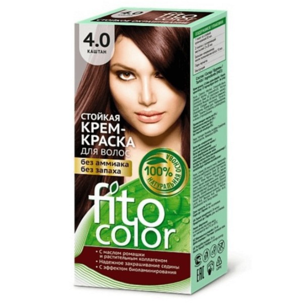 Fitocolor - 4.0 kasztan Farba-krem do włosów