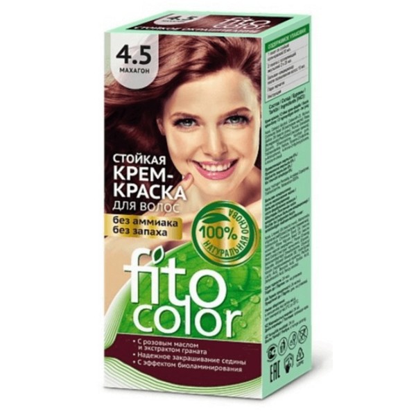 Fitocolor - 4.5 mahoń Farba-krem do włosów