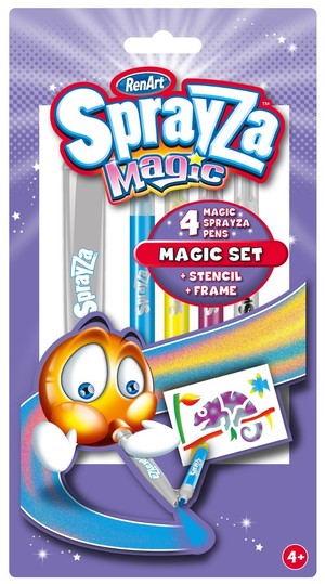 Flamastry Sprayza Magic 4 kolory