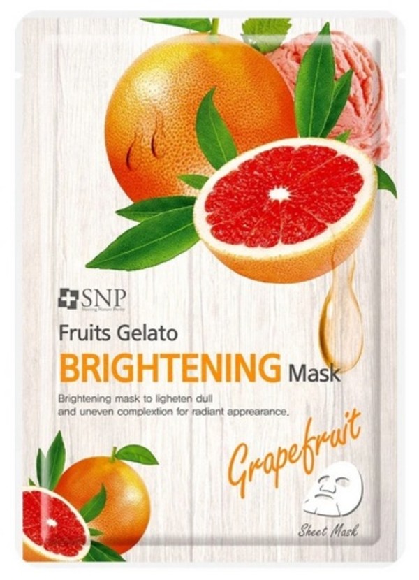Fruits Gelato Brightening Mask Rozjaśniająca maska w płachcie z ekstraktem z grejpfruta