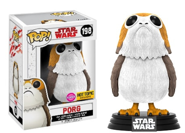 Funko POP Star Wars Figurka Bobble: E8 - Porg Flocked (Exc) (CC) (chase) 198