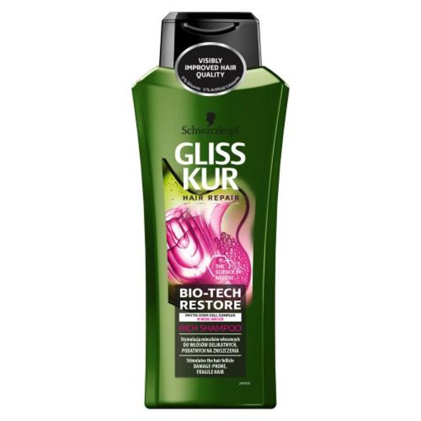 Gliss Kur Bio-Tech Restore Szampon wzmacniający do włosów delikatnych