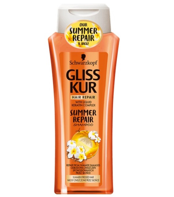 Gliss Kur Summer Repair Szampon do włosów zniszczonych przez słońce