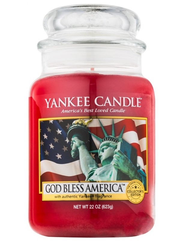 God Bless America Duża świeca zapachowa w słoiku
