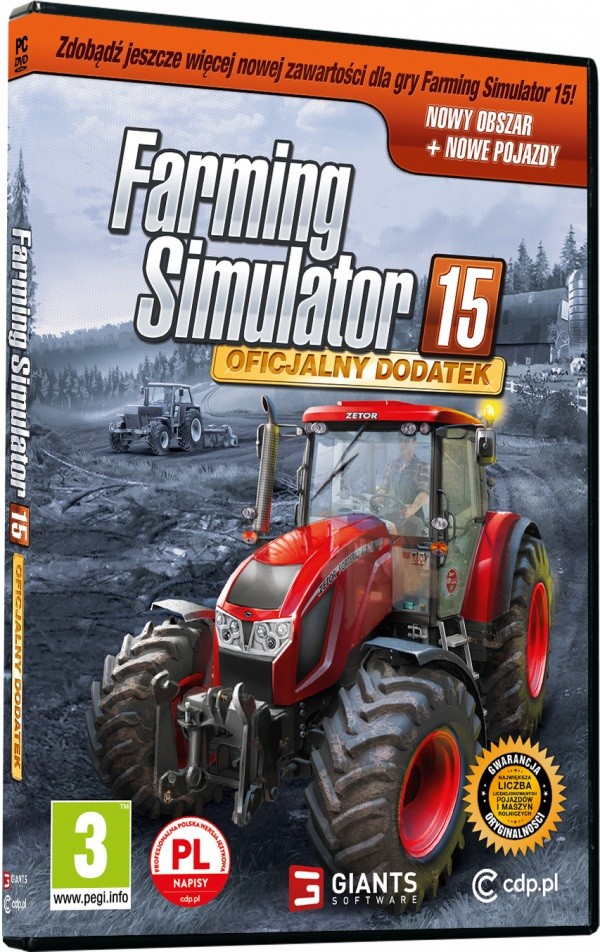 Gra Farming Simulator 2015 Oficjalny Dodatek 1 (PC) CD-ROM