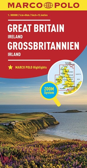 Great Britan Ireland Road map / Wielka Brytania Irlandia Mapa samochodowa (Marco Polo)
