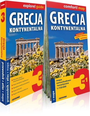 Grecja kontynentalna explore! guide 3w1: przewodnik + atlas + mapa