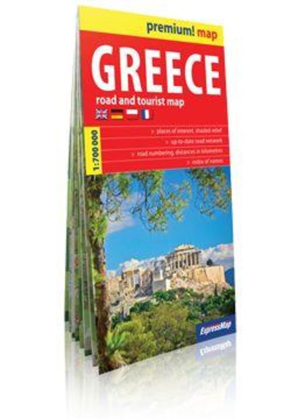 Greece Road and tourist map / Grecja mapa samochodowo-turystyczna Skala 1:700 000
