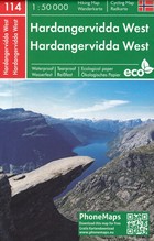 Hardangervidda West Wander- und Radkarte / Hardangervidda Zachód Mapa turystyczna Skala: 1:50 000