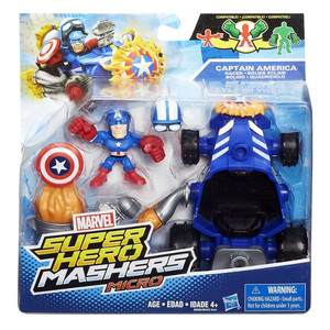 Avengers Super Hero Mashers Micro figurka z pojazdem Kapitan Ameryka B6686