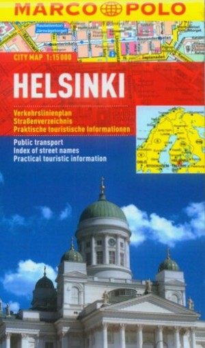 Helsinki City map / Helsinki Plan miasta (Marco Polo) Skala 1:15 000