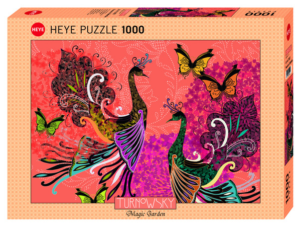 Puzzle Pawie i motyle