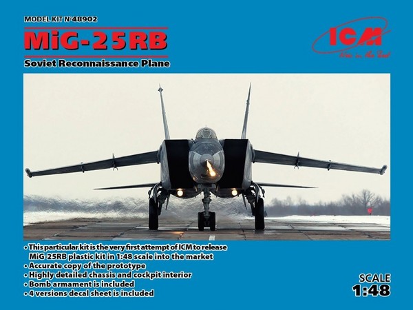 I-5 MiG 25RB Soviet Reconnaissance Plane Skala 1:48