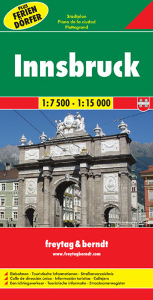 Innsbruck Stadtplan / Innsbruck Plan miasta Skala 1:7 500-1:15 000