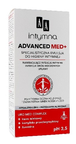 Intymna Advanced Med+ Specjalistyczna Emulsja do higieny intymnej