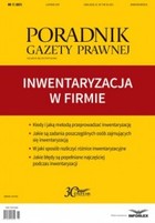 Inwentaryzacja w firmie Poradnik Gazety Prawnej 11/2017