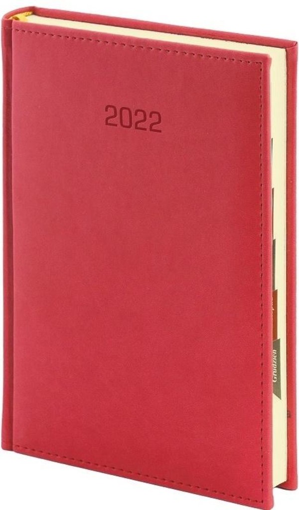 Kalendarz 2022 A4 Vivella tygodniowy Czerwony