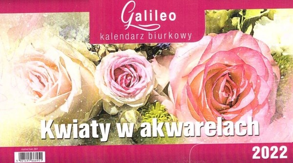 Kalendarz 2022 Biurkowy Galileo Kwiaty