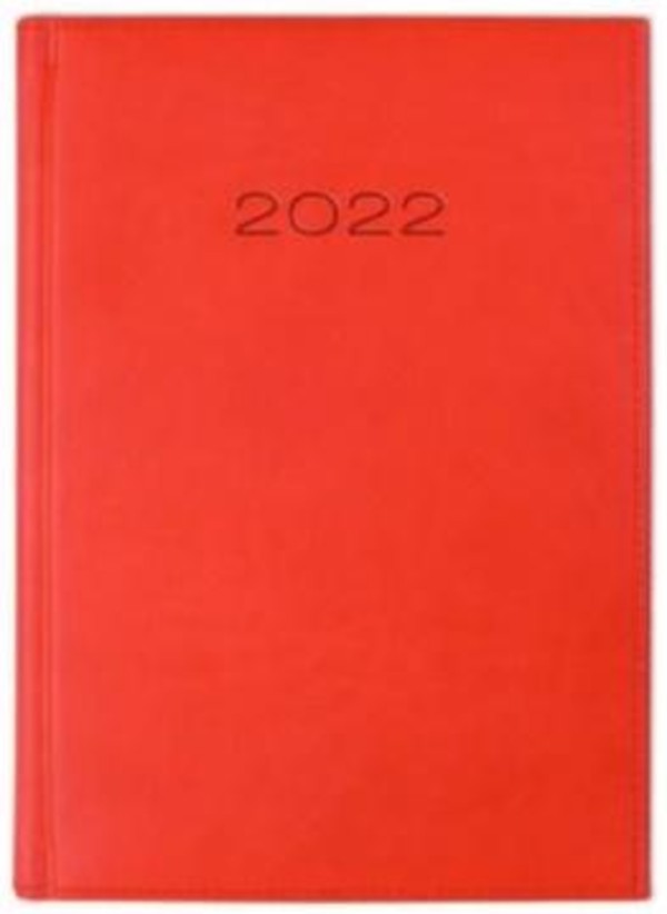 Kalendarz 2022 Dzienny A5 Vivella Czerwony