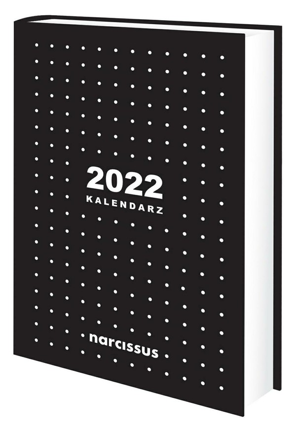 Kalendarz 2022 A5 dzienny czarny