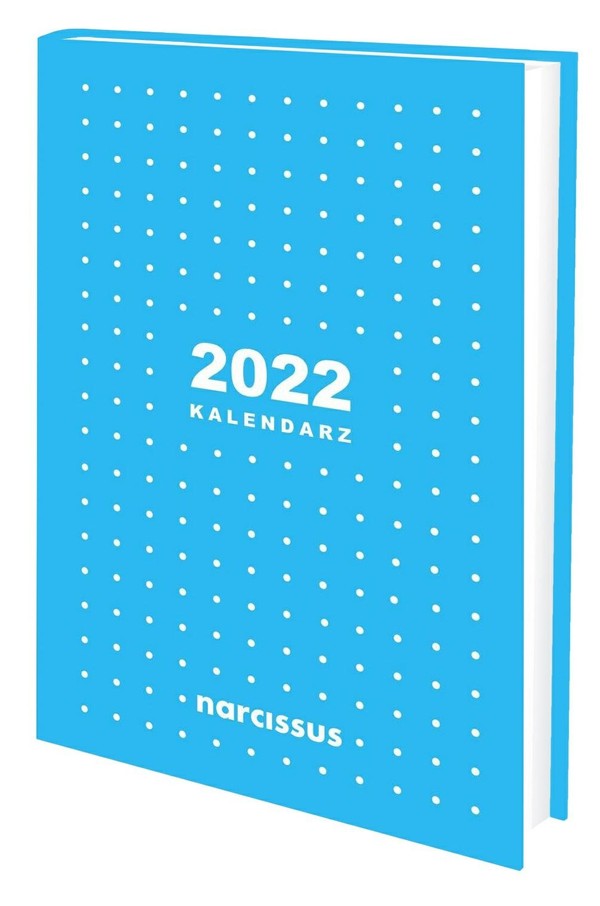 Kalendarz 2022 A5 tygodniowy niebieski