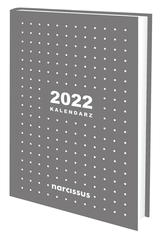 Kalendarz 2022 A5 tygodniowy szary