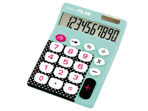Kalkulator Milan 10 pozycyjny D&B duże klawisze zielony