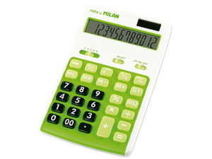 Kalkulator Milan 12 pozycyjny, zielony