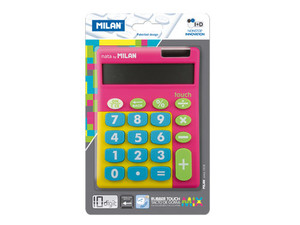 Kalkulator Milan Touch mix na blistrze, różowy 159906TMPBL